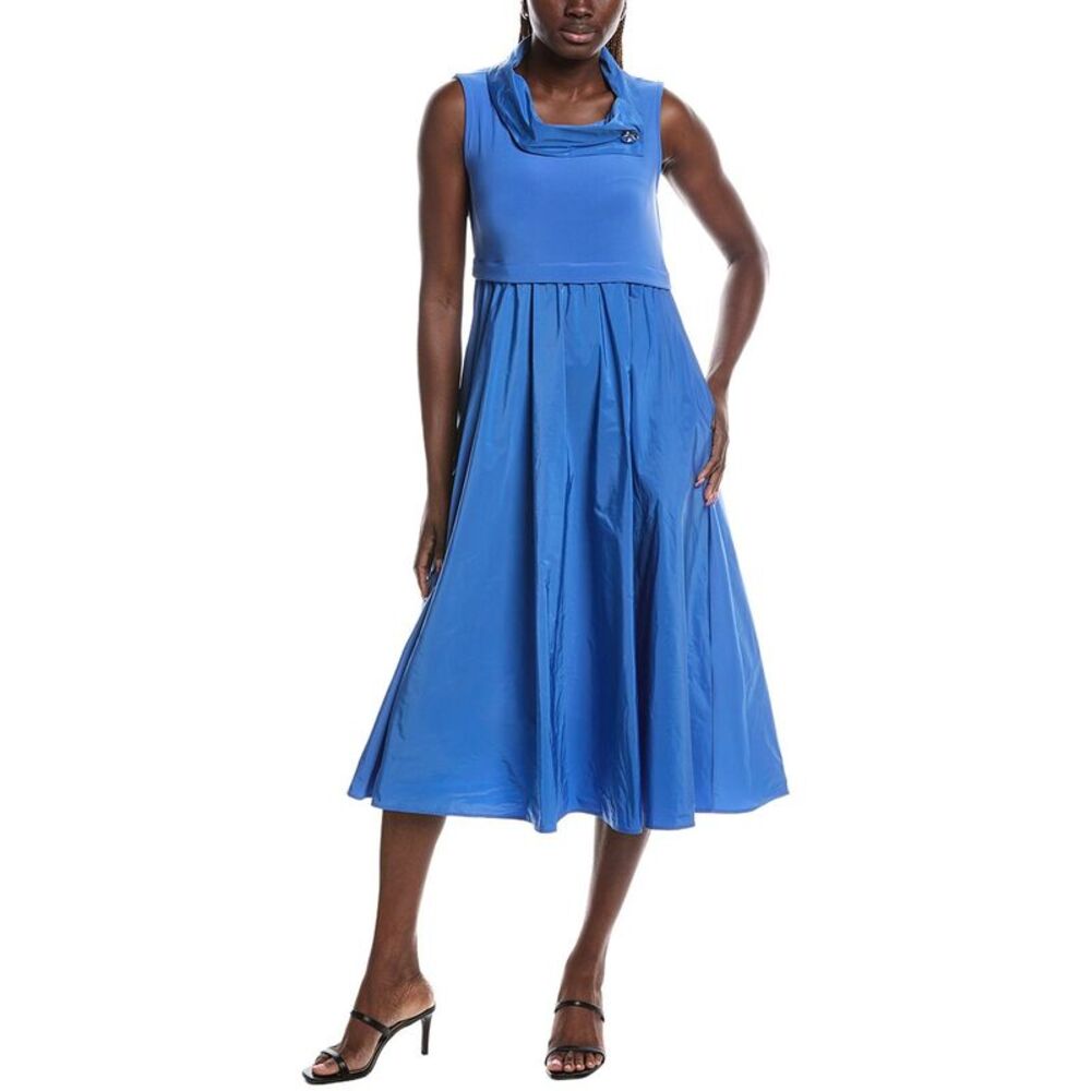 Joseph Ribkoff Womens Solid Midi Dress, Blue